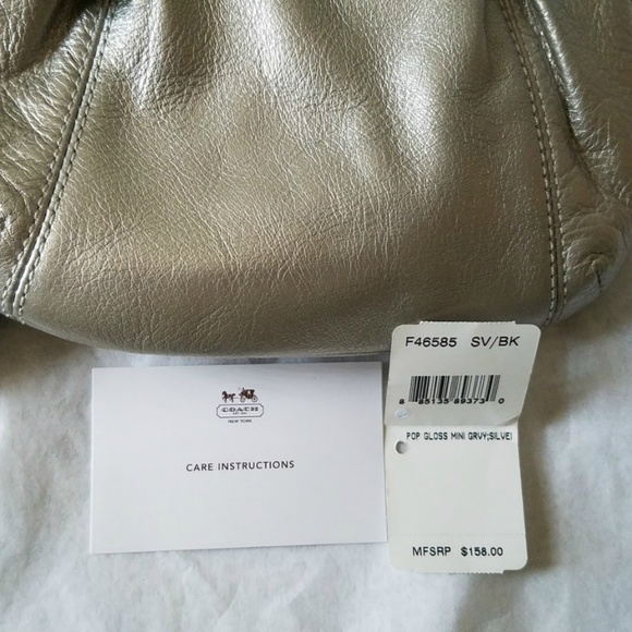 Coach 3 pack Leather Metallic Wristlet Bags NWT - Picture 5 of 5